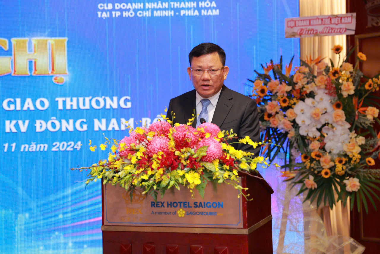 Ông Nguyễn Văn Thi, Phó Chủ tịch Thường trực UBND tỉnh Thanh Hóa bày tỏ vui mừng chào đón các địa biểu về dự hội nghị.