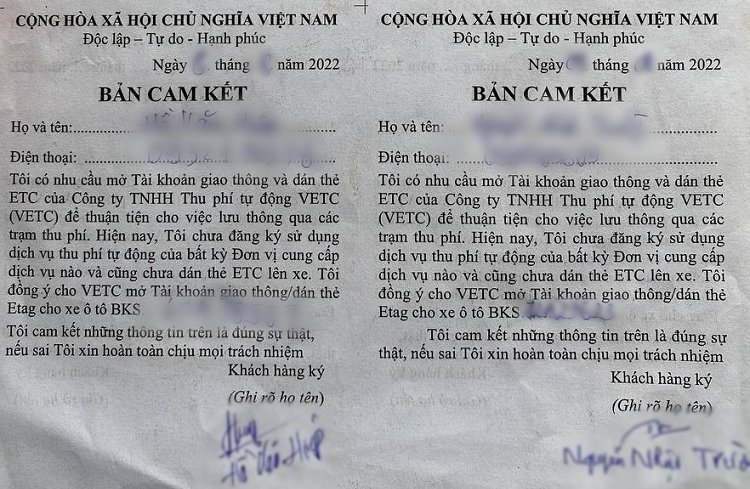  Cam kết của khách hàng bị kích hoạt tài khoản ảo