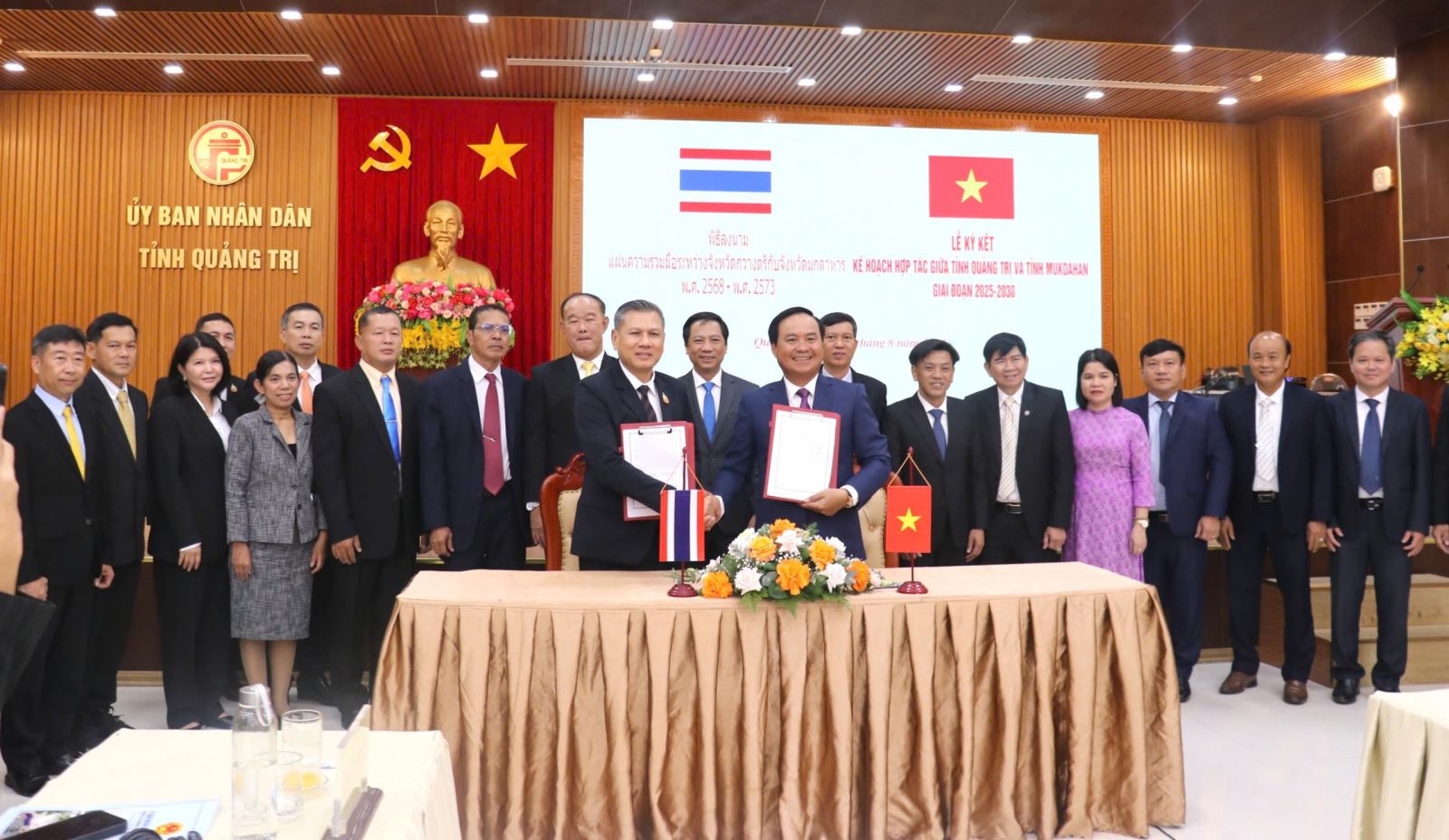 Toàn cảnh Lễ ký kết nhằm tăng cường mối quan hệ đối tác chiến lược giữa Việt Nam - Thái Lan