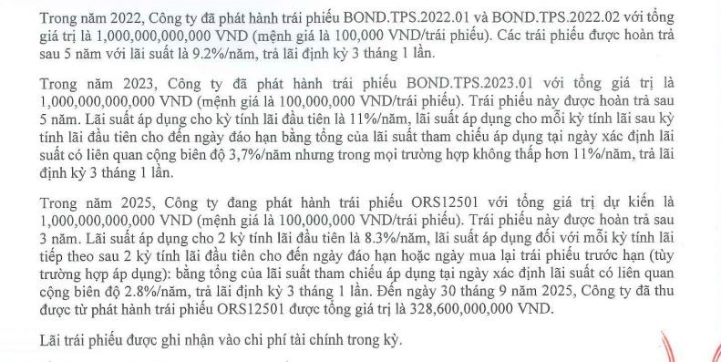 Nguồn: BCTC hợp nhất quý III/2025.