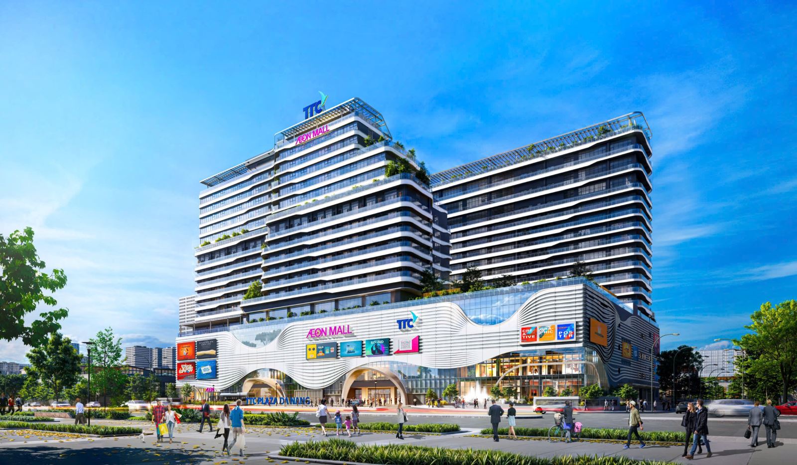 Với việc cộng hưởng thương hiệu Tập đoàn AEON (Nhật Bản), dự án TTC Plaza Đà Nẵng do TTC Land phát triển hứa hẹn trở thành tổ hợp “Lưu trú – Làm việc – Giải trí”, đáp ứng mọi nhu cầu người dân địa phương và du khách.