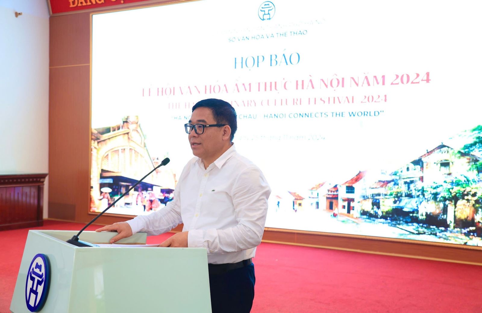 Ông Đỗ Đình Hồng, Giám đốc Sở Văn hóa và Thể thao TP Hà Nội thông tin về Lễ hội Văn hóa Ẩm thực Hà Nội 2024