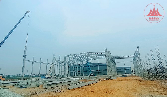 Công ty TNHH Công nghiệp cơ khí Lioho Machine Works Việt Nam bị xử phạt hành chính 130 triệu đồng do xây dựng công trình khi chưa được cấp phép xây dựng. (Nguồn ảnh: Báo Vĩnh Phúc).