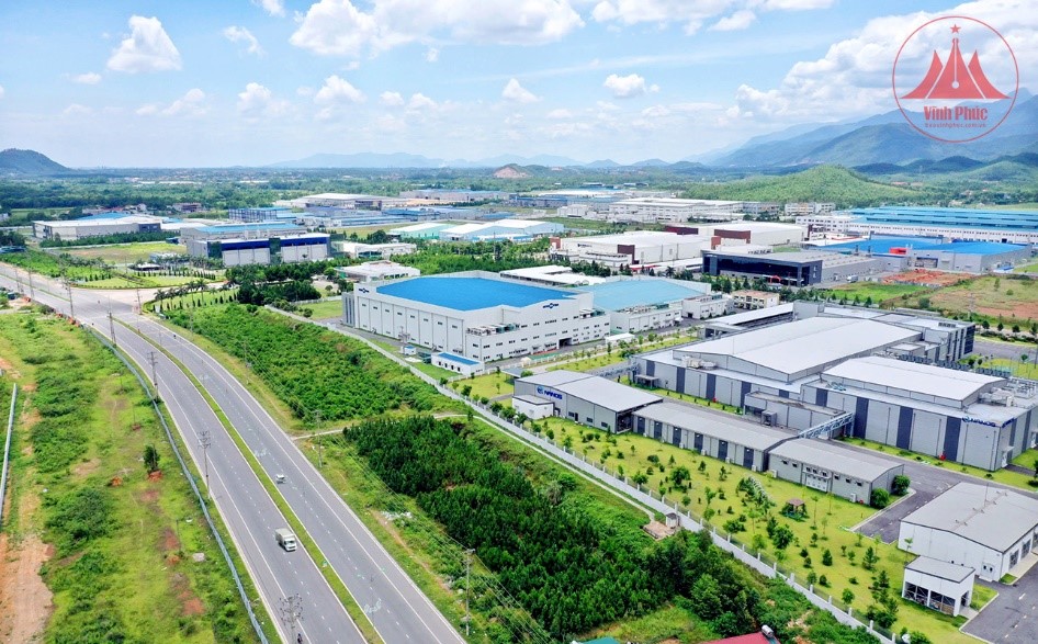 Khu công nghiệp Bá Thiện 2 (Bình Xuyên) thu hút nhiều nhà đầu tư lớn. (Ảnh nguồn: Báo Vĩnh Phúc).