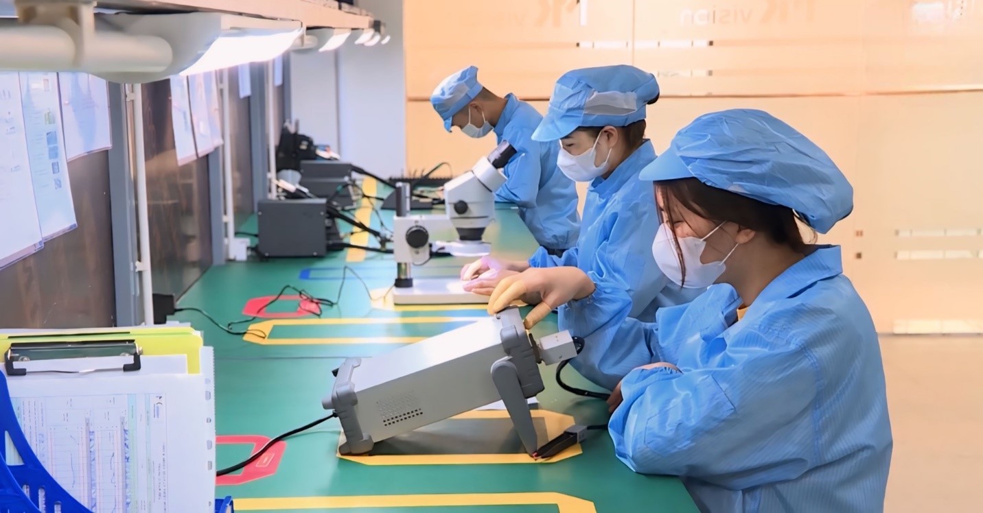 Công ty cổ phần MK Vision, KCN Thăng Long Vĩnh Phúc (Bình Xuyên) đặt mục tiêu sản xuất 10.000 sản phẩm trong năm 2024 (Ảnh: Báo Vĩnh Phúc).