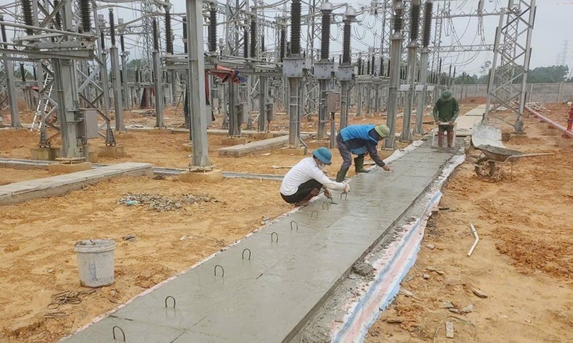 Hình ảnh thi công TBA 220 kV Vũng Áng
