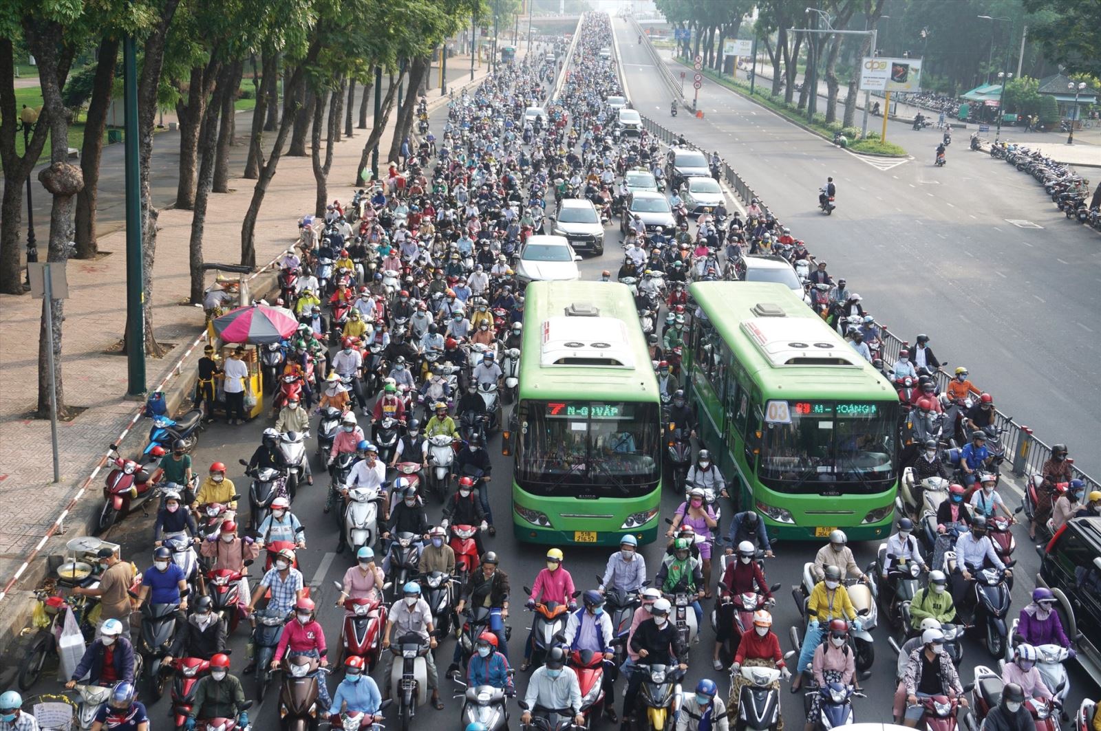 Chính phủ đã đặt ra mục tiêu đến ngày 1/7/2026, sẽ không còn xe máy xăng lưu thông trong Vành đai 1