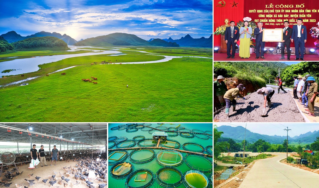 Tỉnh Yên Bái phấn đấu hết năm 2024 có 117 xã đạt chuẩn nông thôn mới (nguồn: Sở thông tin và truyền thông tỉnh Yên Bái).