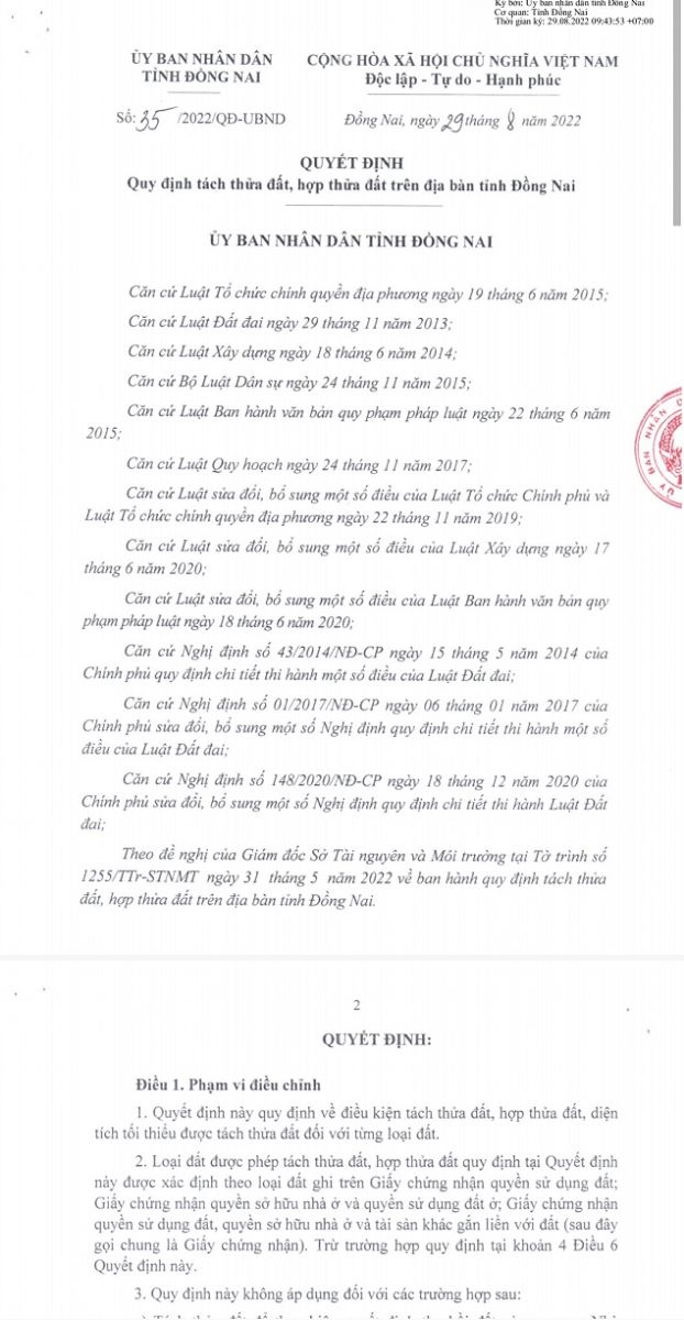 Một phần Quyết định số 35