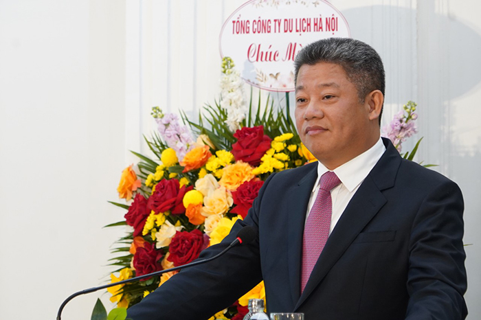 Phó Chủ tịch UBND Thành phố Nguyễn Mạnh Quyền phát biểu tại Hội nghị