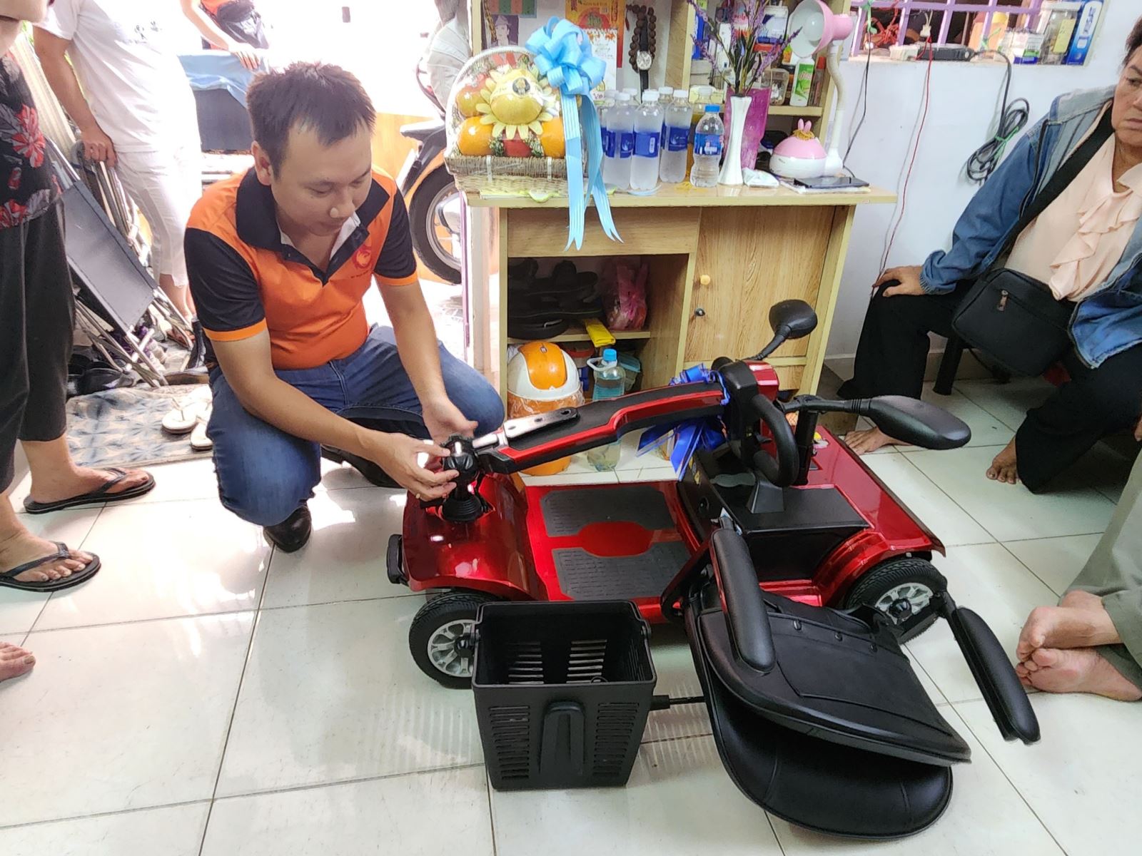 Xe được tháo lắp để tiện việc vận chuyển