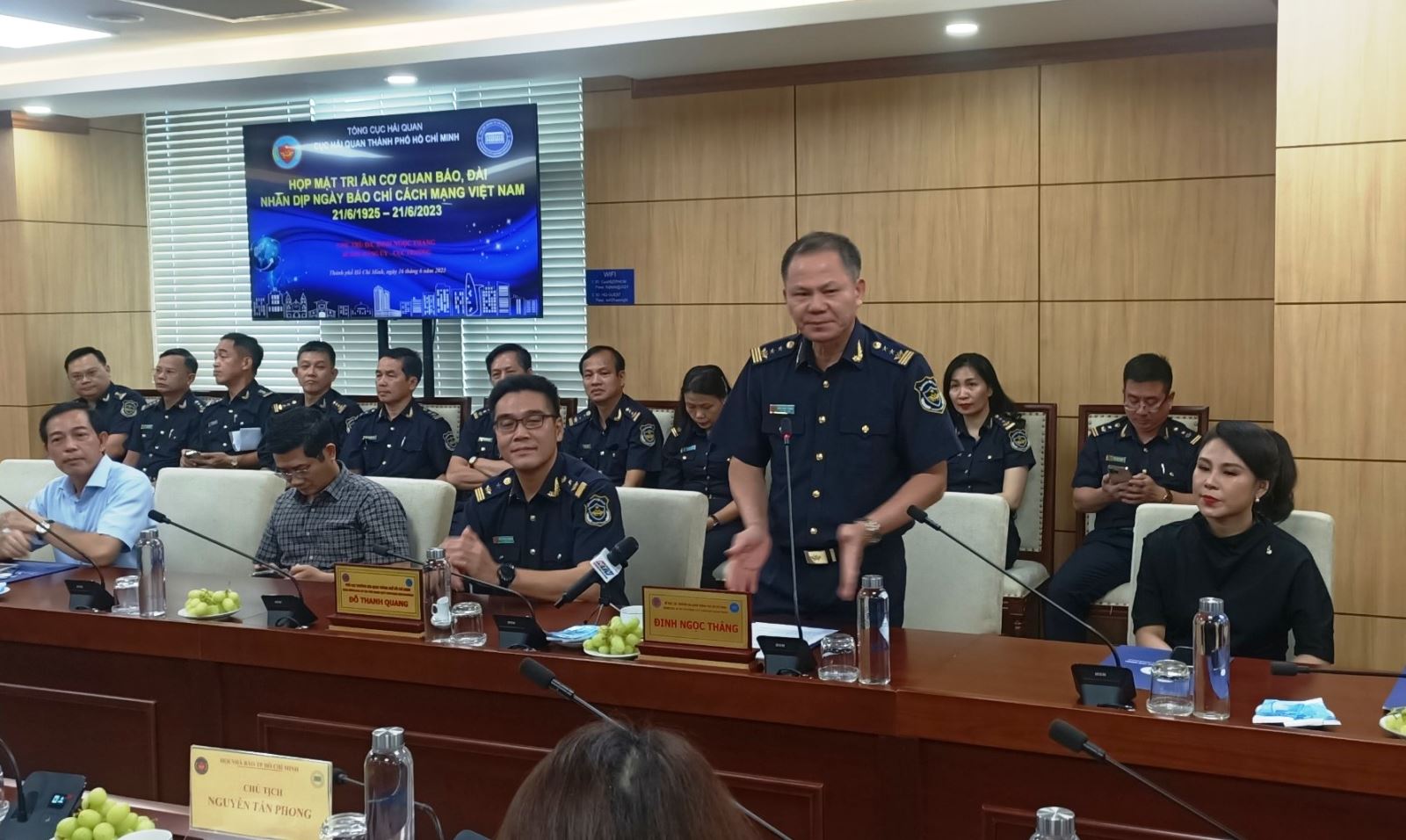 Ông Đinh Ngọc Thắng, Cục trưởng Cục Hải quan TP. HCM cho biết Cục siết chặt kỷ luật, kỷ cương, nâng cao đạo đức công vụ, hiện đại hóa hải quan trong năm 2023. 