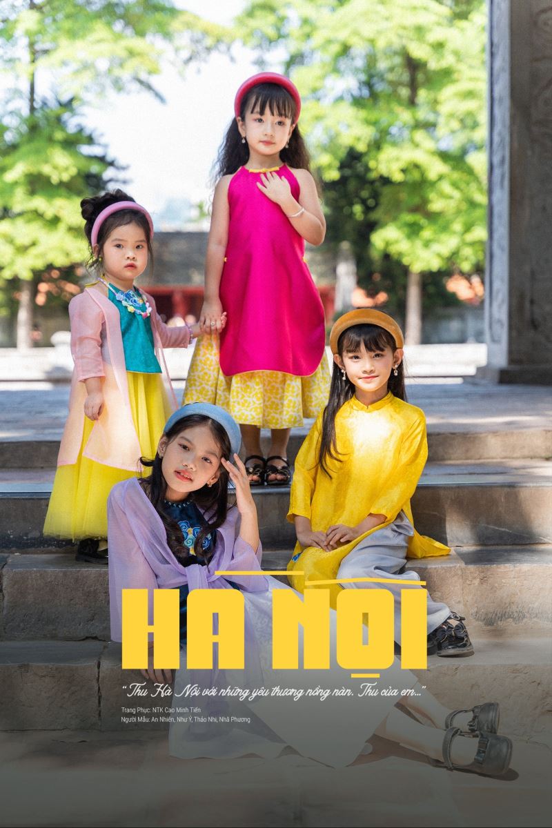 Mẫu nhí Thảo Nhi, Nhã Phương, An Nhiên cùng Gạo Như Ý xinh xắn trong tà áo dài