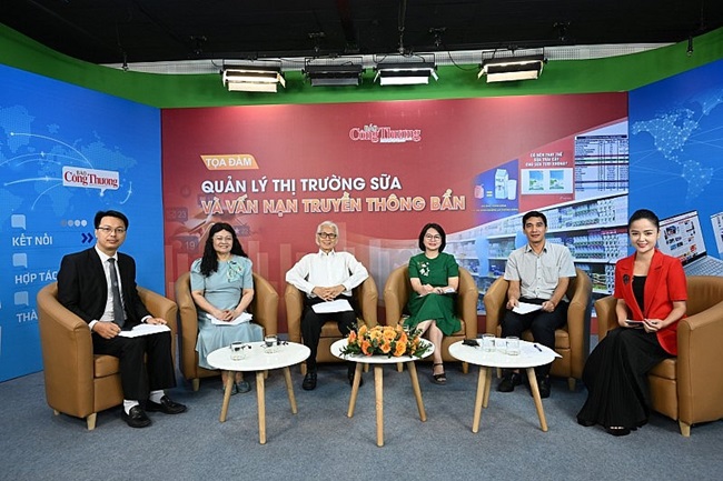 Các vị khách mời tham gia chương trình tọa đàm. Ảnh: Báo Công Thương