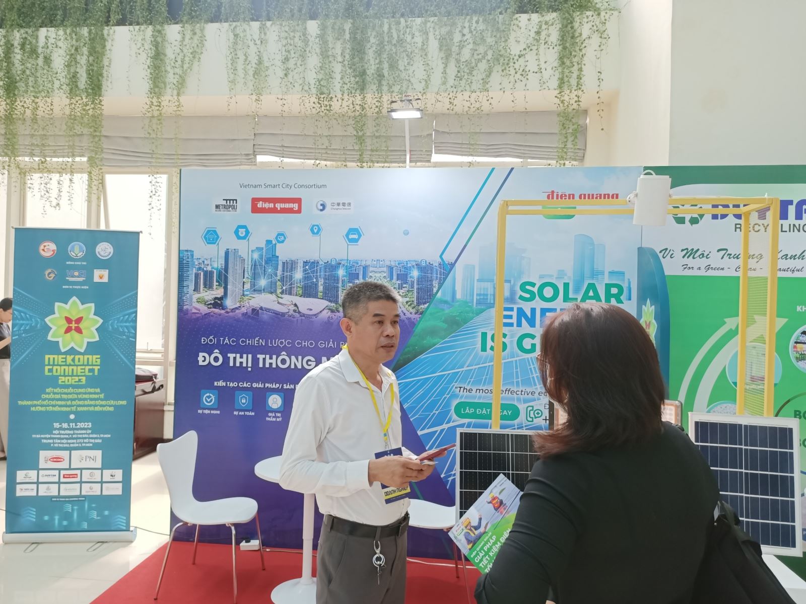 Trong khuôn khổ Sự kiện “Mekong Connect 2023”, Tập đoàn Điện Quang đã mang đến giải pháp đô thị thông minh và giải pháp năng lượng xanh.