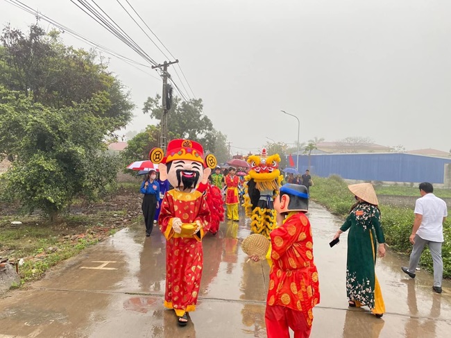 Lễ hội truyền thống tại khu phố Lạc Xá phường Quế Tân thị xã Quế Võ. Ảnh PV