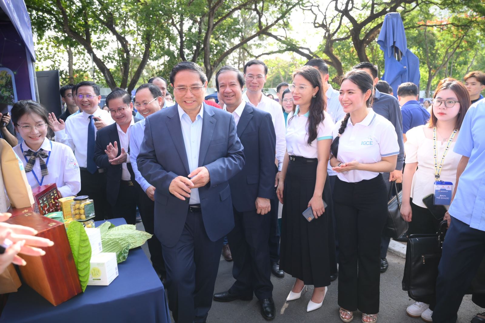 Thủ tướng Phạm Minh Chính nêu rõ Ngày hội khởi nghiệp quốc gia của học sinh, sinh viên diễn ra hằng năm từ năm 2018 đến nay đã thực sự trở thành sân chơi trí tuệ, nơi hình thành các ý tưởng, nghiên cứu khoa học giá trị nhằm thúc đẩy khát vọng khởi nghiệp của giới trẻ