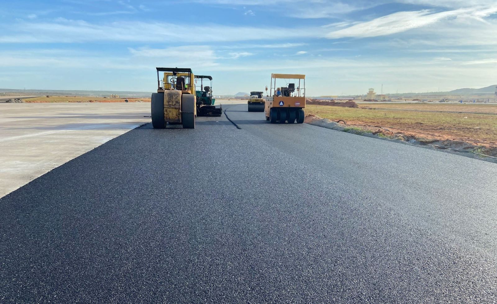 Tracodi đang thi công dự án sân bay Phan Thiết.
