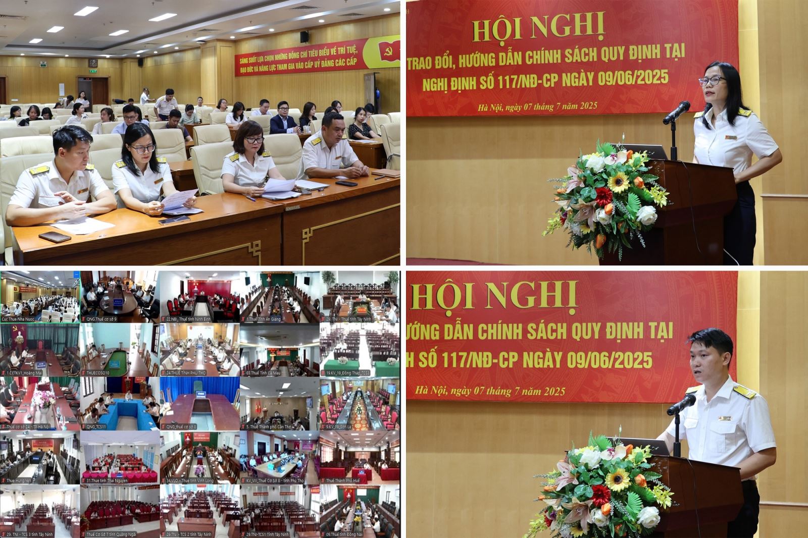 Đại diện lãnh đạo các đơn vị chuyên môn trao đổi tại hội nghị