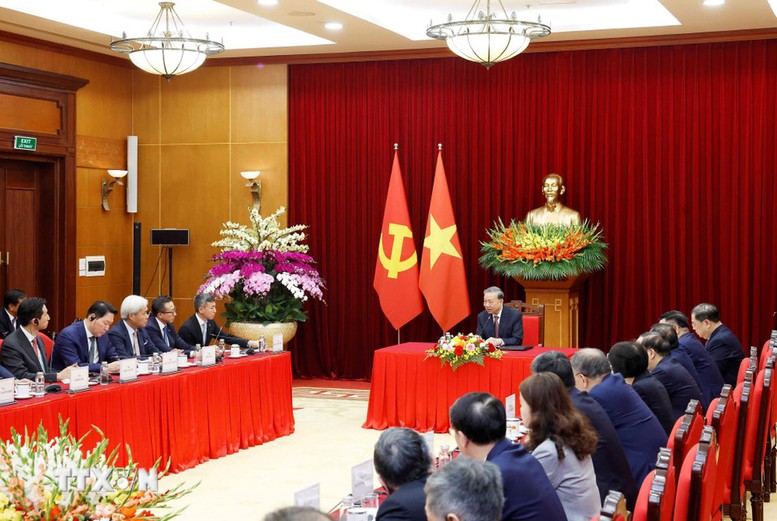 Tổng Bí thư Tô Lâm tiếp lãnh đạo một số tập đoàn quốc tế- Ảnh 3.