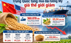 Trung Quốc tăng mua đậu tương Mỹ, giá thế giới giảm
