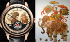 Hãng đồng hồ của Thụy Sĩ sử dụng tranh của họa sĩ Việt trong bộ sưu tập Huyền thoại