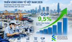 Standard Chartered nâng dự báo tăng trưởng GDP Việt Nam lên 9,5%