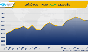 Thanh khoản sụt giảm trong ngày Mỹ nghỉ lễ, MXV-Index vẫn giữ sắc xanh