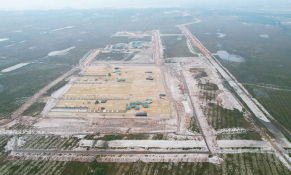 Dự án Cảng Hàng không Quảng Trị tăng tốc thi công các hạng mục trọng điểm
