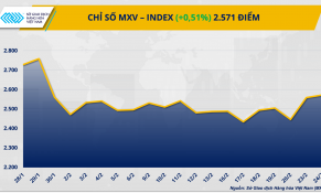 MXV-Index lập đỉnh một tháng bất chấp áp lực từ năng lượng