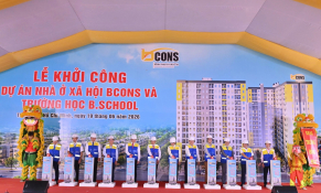 Khởi công dự án nhà ở xã hội Bcons và trường học B.School