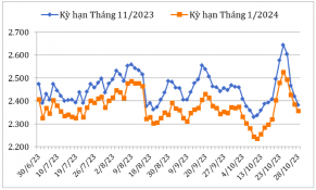 Tháng 10/2023, giá cà phê Robusta biến động không đồng nhất trong khi Arabica tăng mạnh