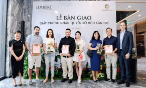 Masterise Homes bàn giao sổ hồng cho cư dân LUMIÈRE riverside theo đúng cam kết