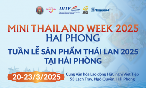 Từ 20-23/3, sẽ diễn ra Tuần lễ Sản phẩm Thái Lan 2025 tại TP. Hải Phòng 