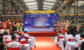 Công ty Đóng tàu Bạch Đằng khởi công đóng mới loạt tàu dầu hóa chất 14.000m³