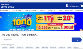 Website nhathuoclongchau.com quảng cáo thực phẩm bảo vệ sức khỏe gây hiều nhầm có tác dụng như thuốc chữa bệnh