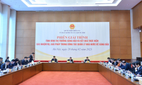 Liên Bộ Công Thương - Tài chính giải trình vấn đề xăng dầu trước Ủy ban Kinh tế Quốc hội