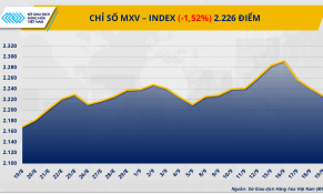 MXV-Index đánh mất 1,5%: Giá cà-phê giảm sâu, giá dầu thô suy yếu