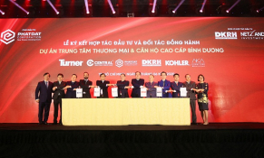 Phát Đạt và Tập đoàn Danh Khôi ký kết hợp tác phát triển dự án Trung Tâm thương mại và căn hộ cao cấp Bình Dương