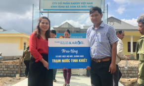 Karofi Việt Nam tặng trạm nước sạch công suất 1.000 lít/ giờ cho bà con xã Đức Hiệp đón Tết 2019