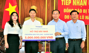 THACO hỗ trợ 8 tỉ đồng cho Quảng Nam, Quảng Ngãi khắc phục bão lũ