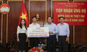 THACO ủng hộ 8 tỷ đồng giúp người dân tái thiết cuộc sống sau lũ