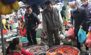 Cận Tết ông Công ông Táo, thị trường cá chép đỏ, rau xanh đắt khách