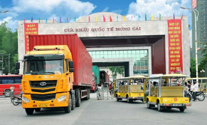 Hơn 1 triệu tấn hàng hóa được xuất nhập khẩu qua Cửa khẩu quốc tế Móng Cái