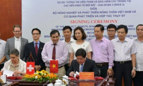 Thụy Sỹ tài trợ 365.000 Franc cho dự án thông tin viễn thám cây lúa