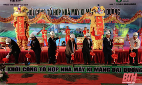 Thanh Hóa: Tiếp tục khởi công chuỗi nhà máy xi măng Đại Dương.