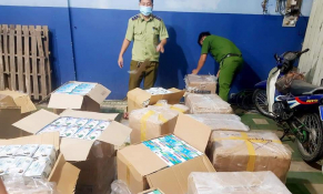 An Giang: Thu giữ hơn 74.000 khẩu trang không rõ nguồn gốc