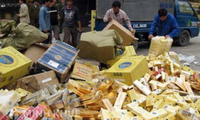 Hàng loạt vụ vận chuyển thuốc lá lậu bị bắt giữ
