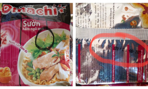 Phát hiện sản phẩm mì ăn liền OMACHI bị tẩy xoá hạn sử dụng tại Sơn La
