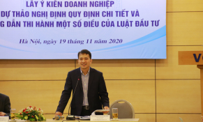 Lấy ý kiến doanh nghiệp để dự thảo nghị định và hướng dẫn thi hành luật đầu tư